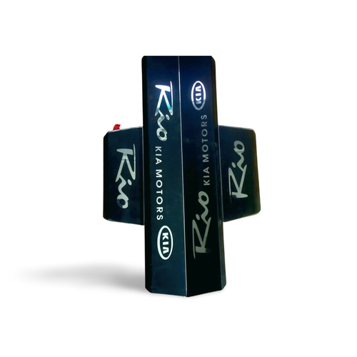 پارکابی فلزی و استیل خودروی کیا ریو با رنگ های مشکی و نقره ای