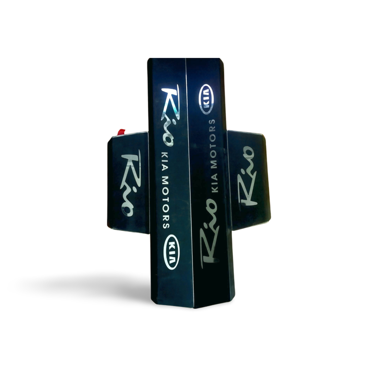 پارکابی فلزی و استیل خودروی کیا ریو با رنگ های مشکی و نقره ای