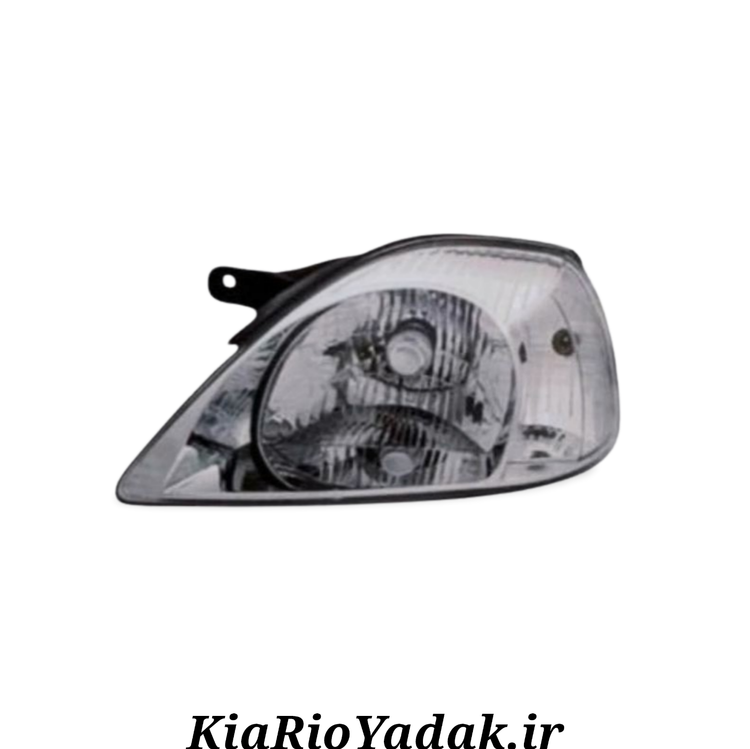 چراغ جلو چپ کیا ریو برند ستاکو – شفاف، مقاوم و با نوردهی استاندارد، مناسب برای مدلهای ۱۳۸۴ تا ۱۳۹۱ کیا ریو.